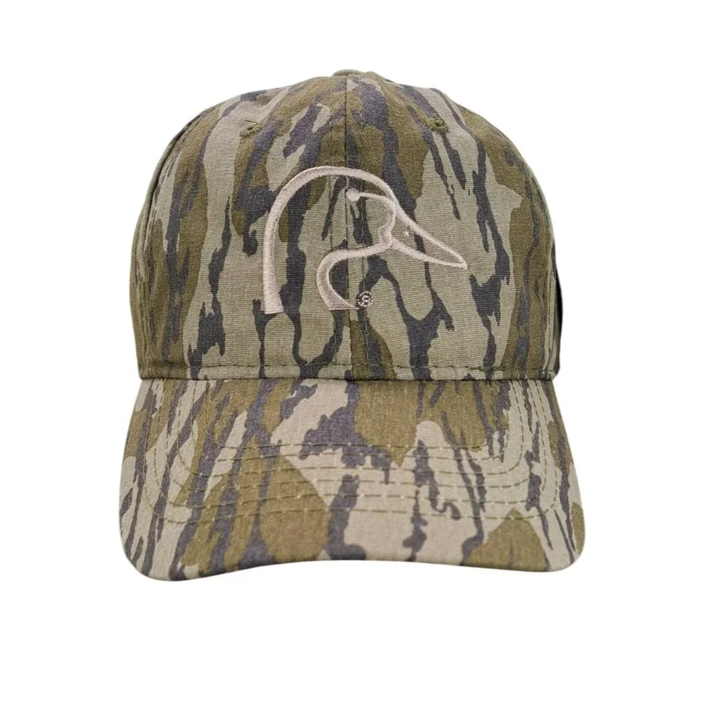 Ducks Unlimited Baseball Hat Mossy Oak Camo Bottomland Strapback Adjustable New - Picture 1 of 9